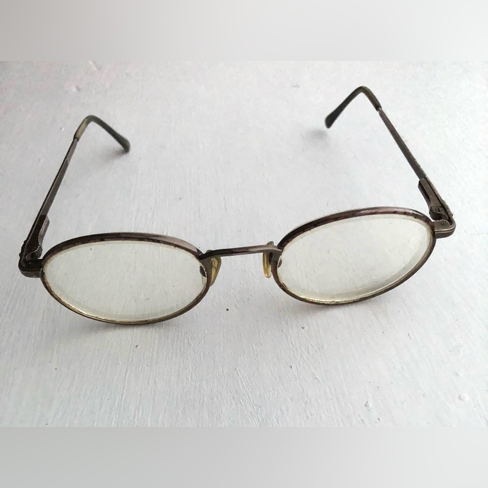 AMERICAN OPTICAL AO SAFETY Z87 740 53-18-140 TORTOISE ROUND METAL G411